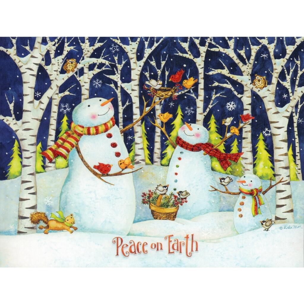 image Birch & Snowmen Christmas Cards