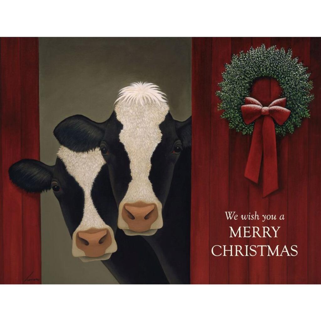 image Holiday Cows Boxed Christmas Card