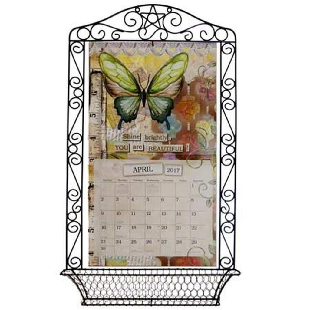 image Wrought Iron Calendar Frame
