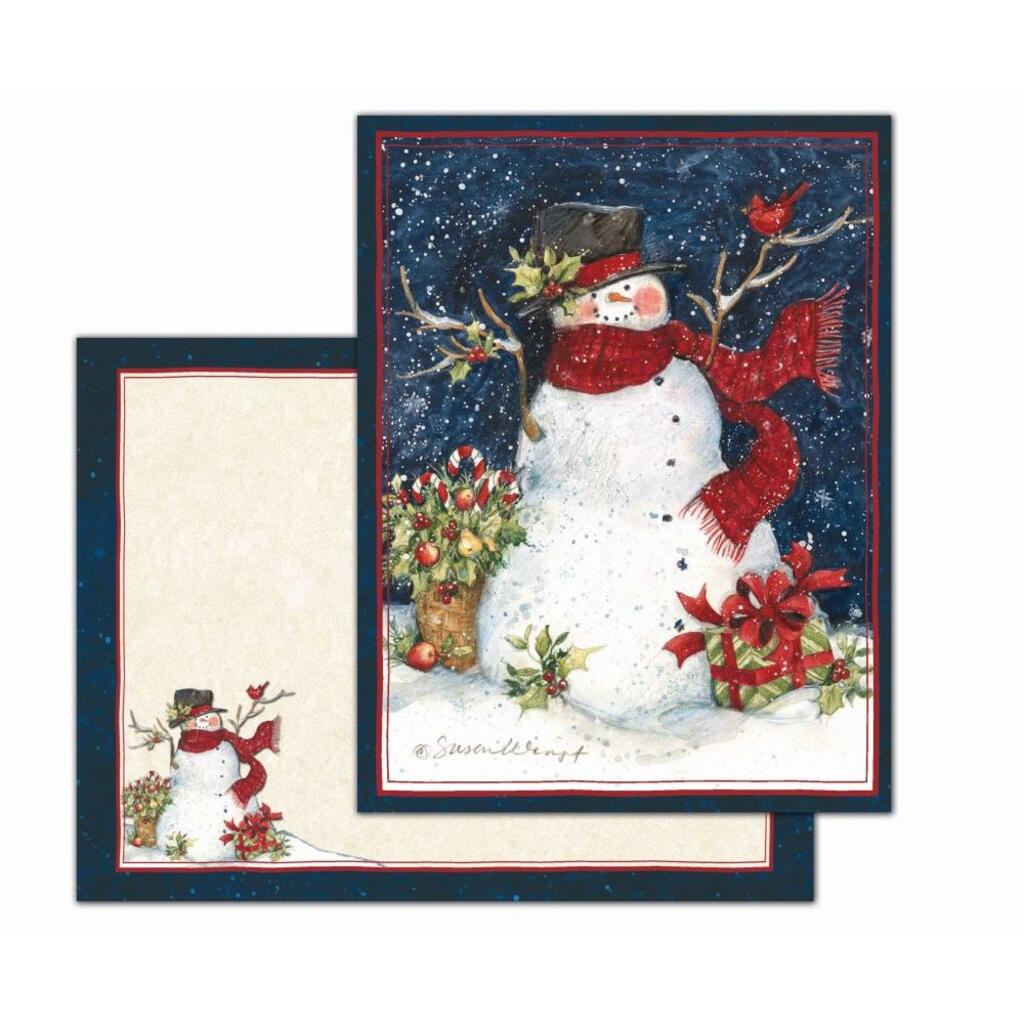 image Snowman Scarf Christmas Cards