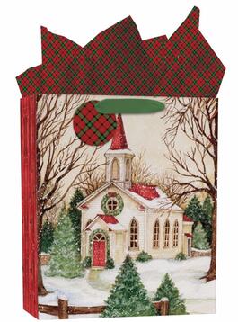 image Evergreen Christmas Large Gift Bag