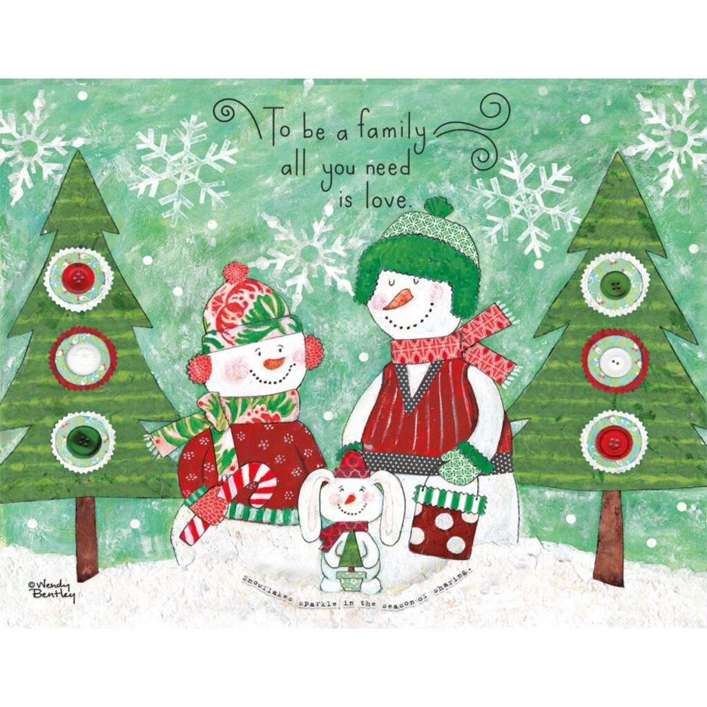 image Family Love 5.375 In X 6.875 In Boxed Christmas Cards