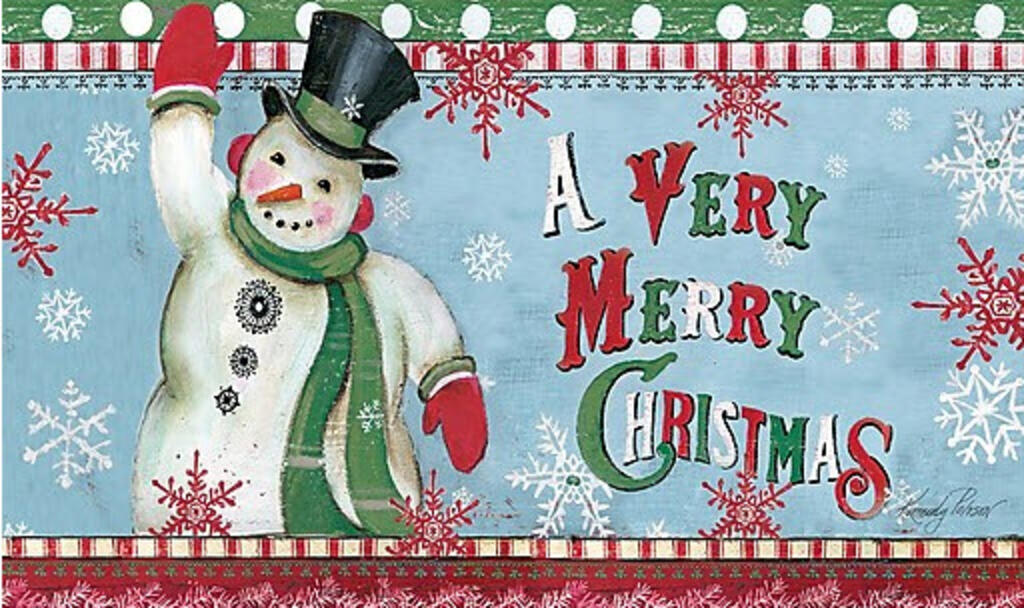 image Merry Snowman Doormat