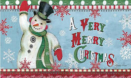 image Merry Snowman Doormat