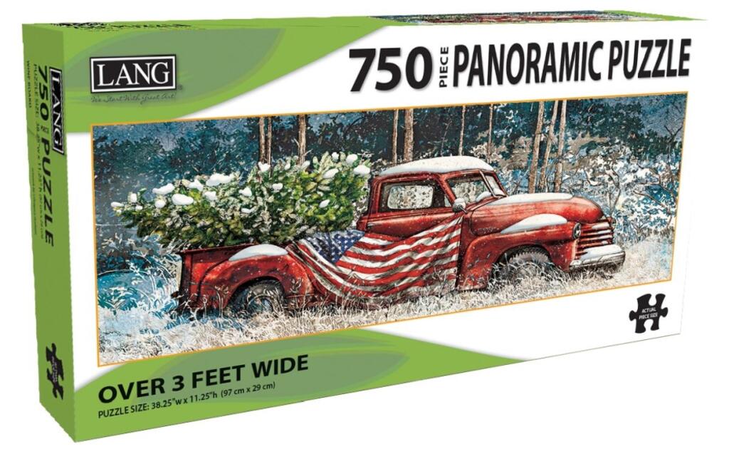 image Flag Truck 750 Piece Panoramic Puzzle