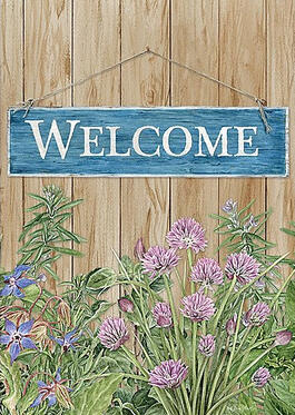 image Welcome Outdoor Flag-Large - 28 x 40