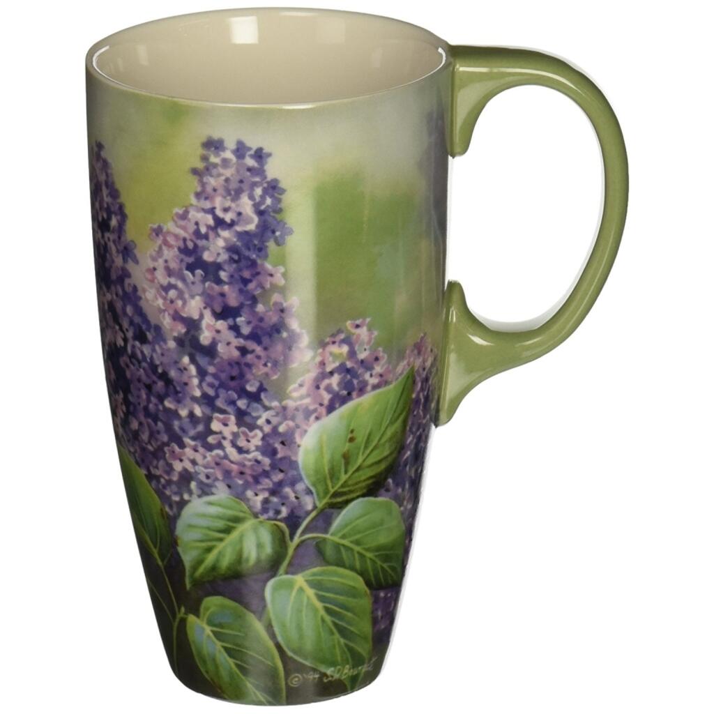 image Goldfinches And Lilacs Latte Mug