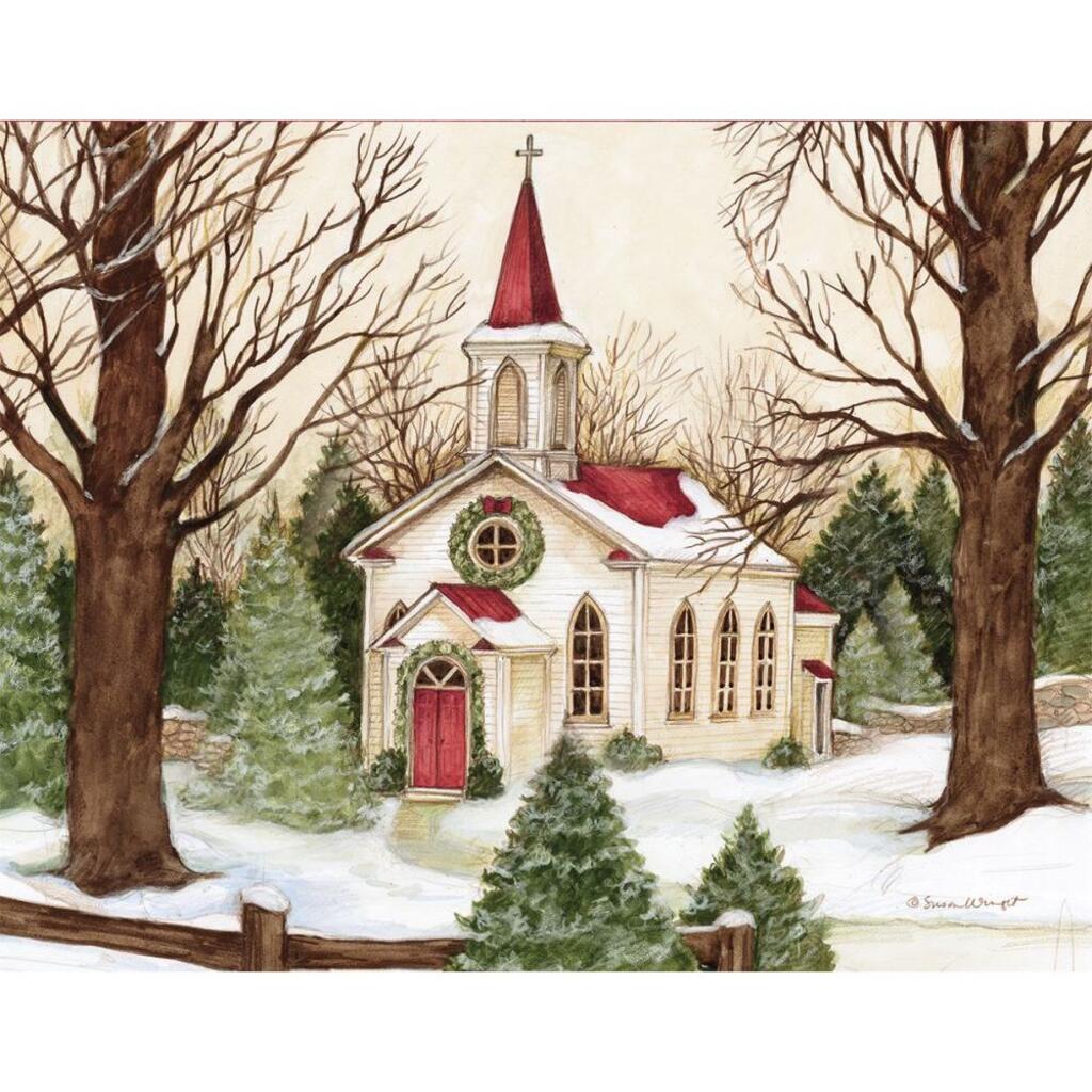 image Woodland Church Boxed Christmas Cards