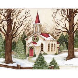 image Woodland Church Boxed Christmas Cards