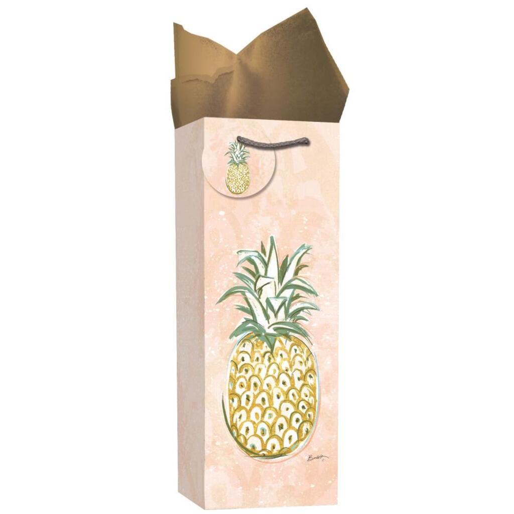 image Impressions Pineapple Paradise Bottle Gift Bag