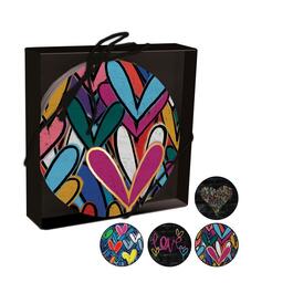 image jgoldcrown All Hearts Coasters, 4 Inch