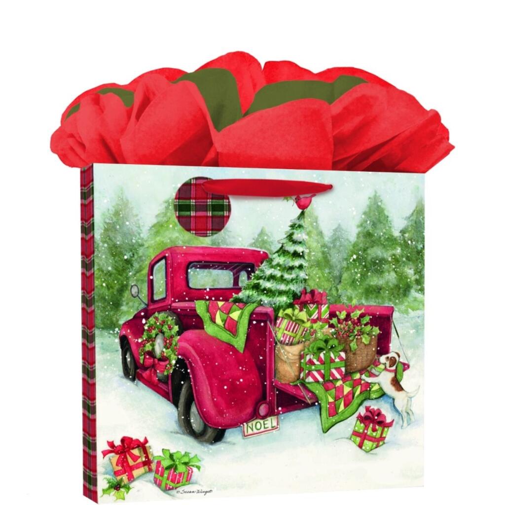 image Santa's Truck Calendar GoGo Gift Bag