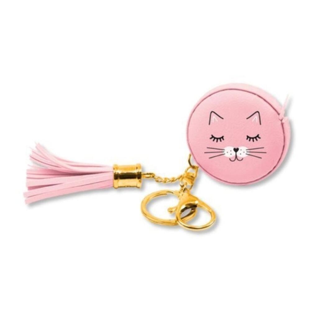 image Kitty Cat Pink Measuring Tape Keychain