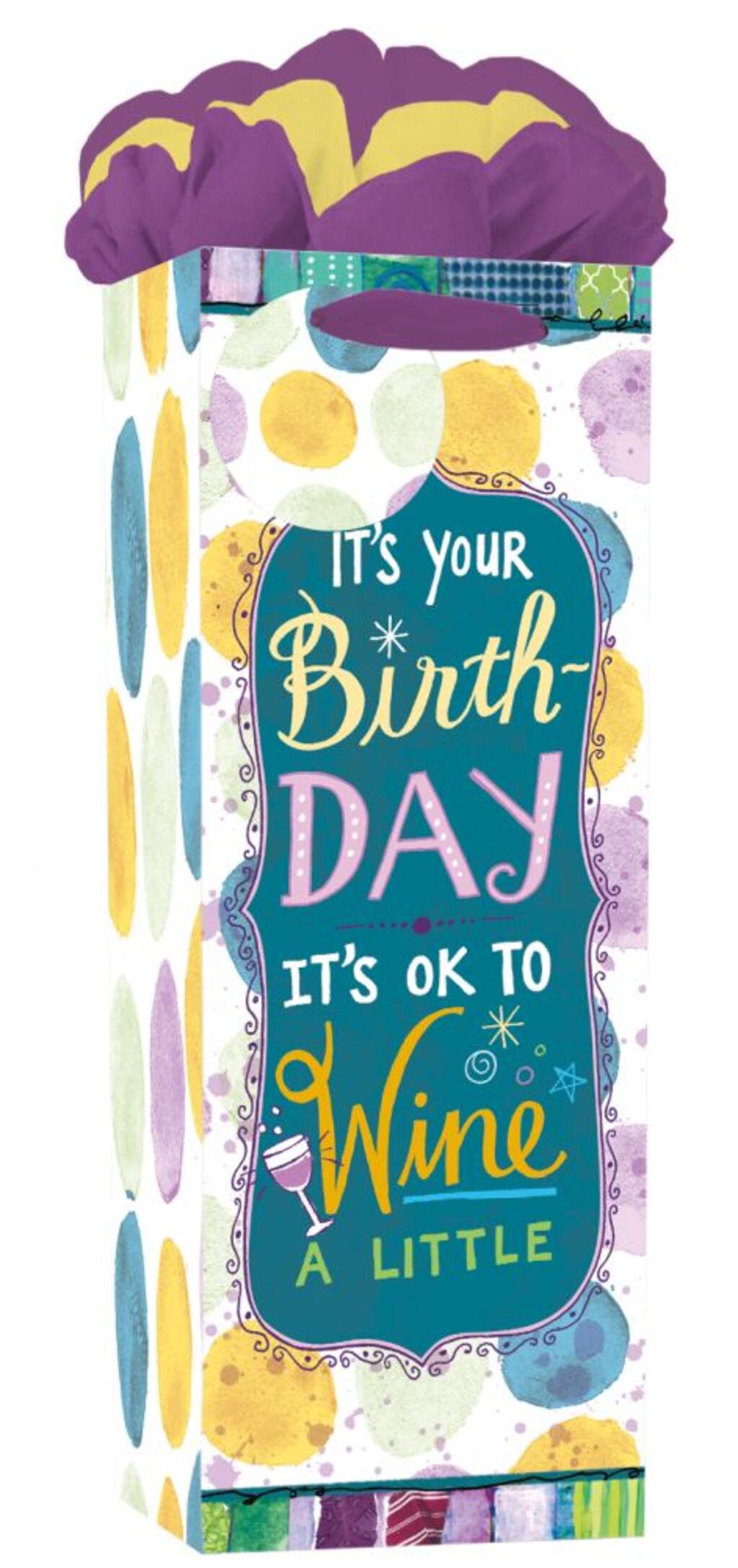 image Birthday Bash Bottle GoGo Gift Bag