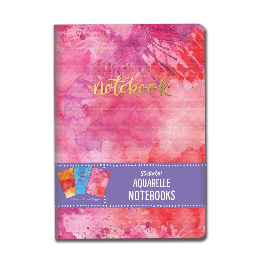image Aquarelle Notebook Trio