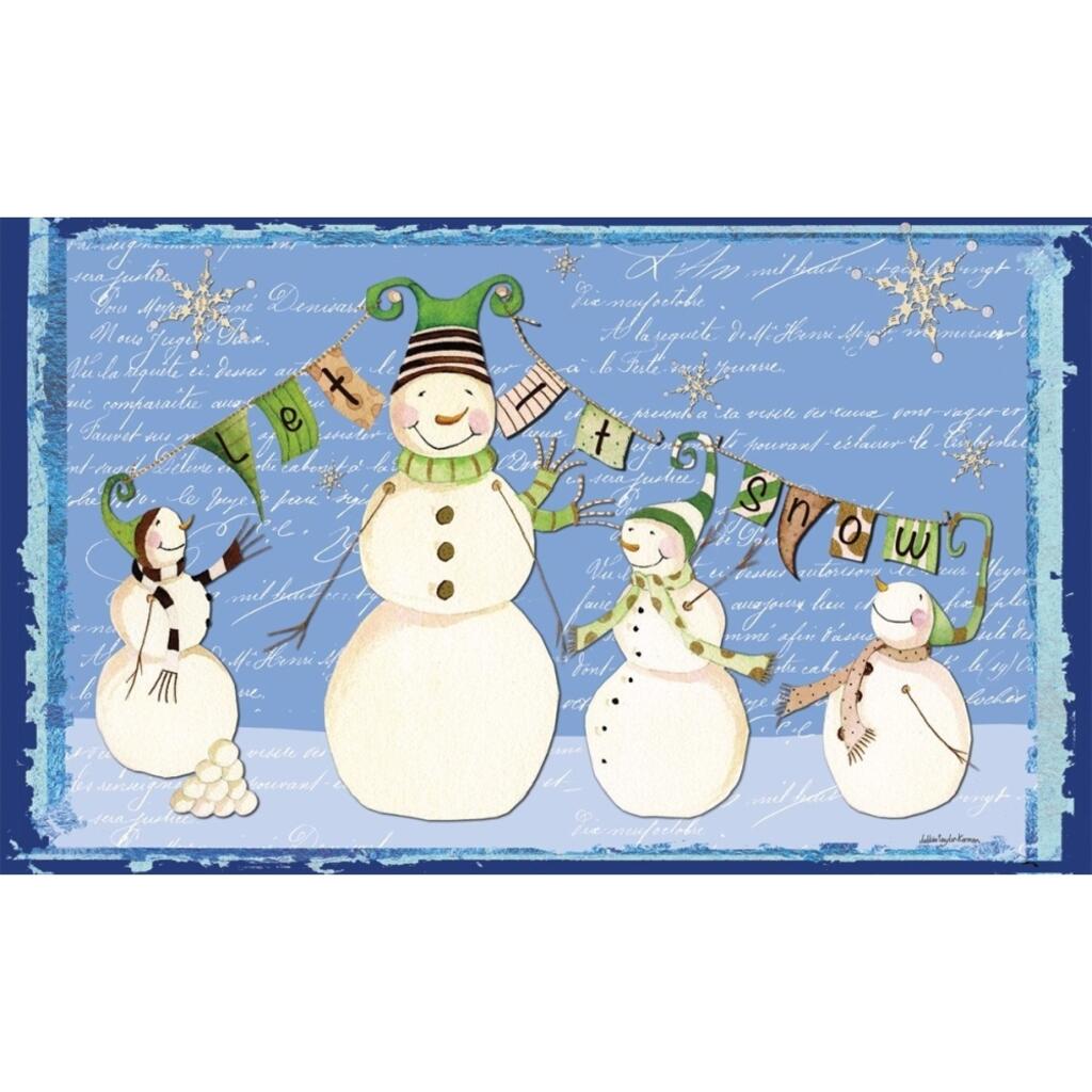 image Glowing Snowman Doormat