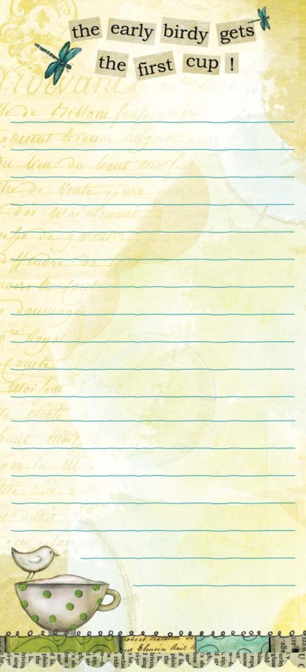 image Color My World Mini List Pad