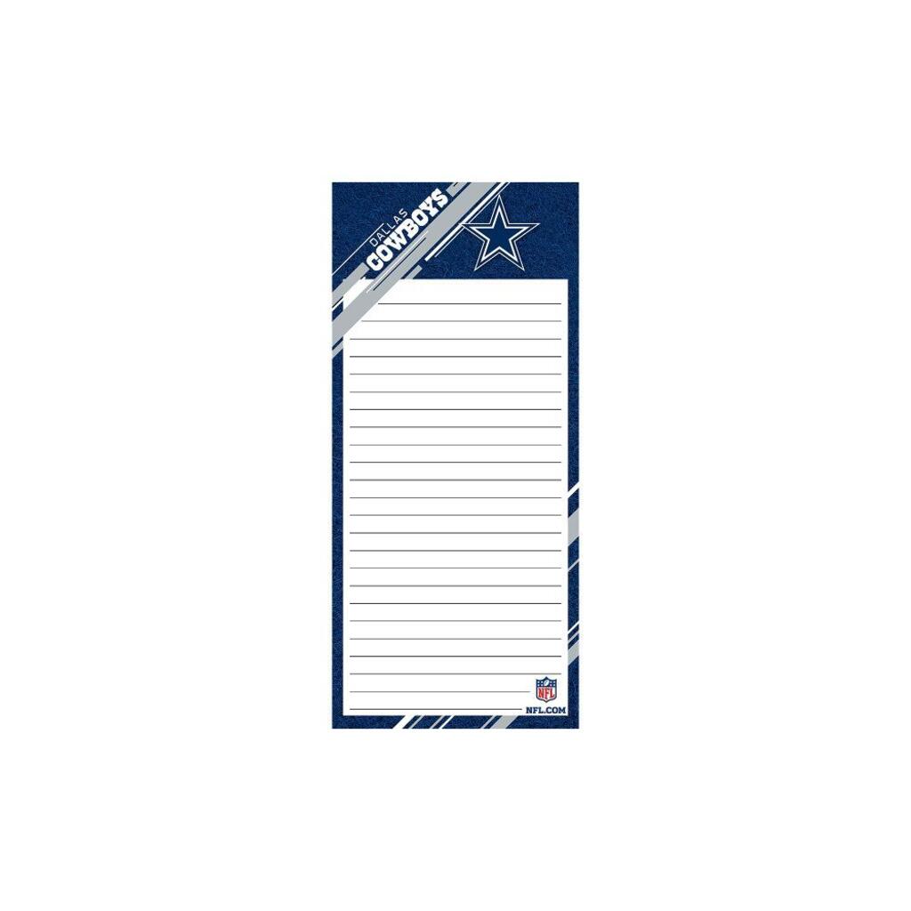 image Dallas Cowboys List Pad (1 Pack)