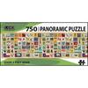 image Stamp Collection 750 Piece Panoramic Puzzle