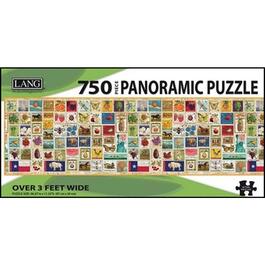 image Stamp Collection 750 Piece Panoramic Puzzle