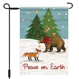 image Woodland Winter Outdoor Flag-Large - 28 x 40