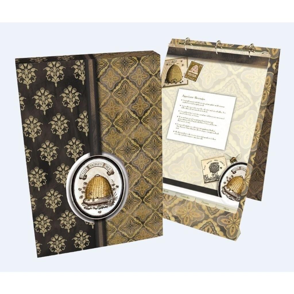 image Honey & Grey Vertical Recipe Card Album