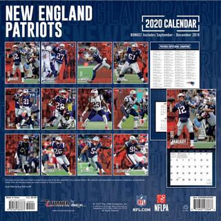 New-England-Patriots-2020-Mini-Wall-Calendar-Alternate-Image-1