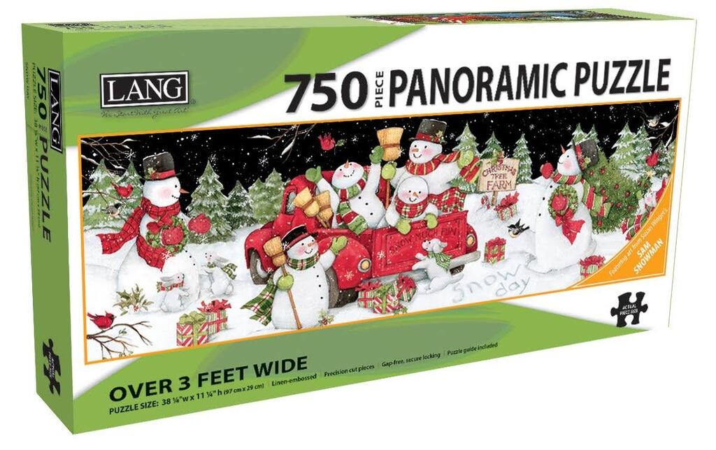 image Snow Day 750 Piece Panoramic Puzzle