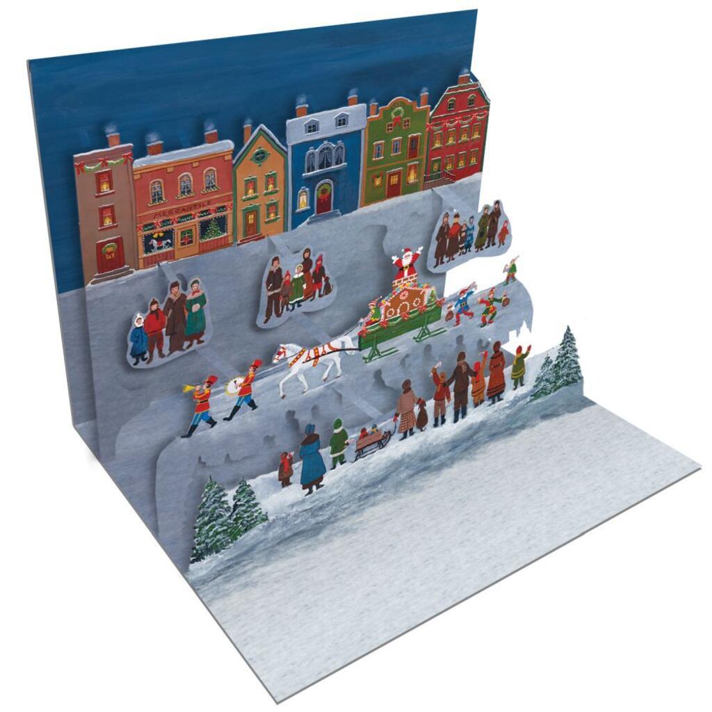image Folk Art Christmas Pop-Up Christmas Cards