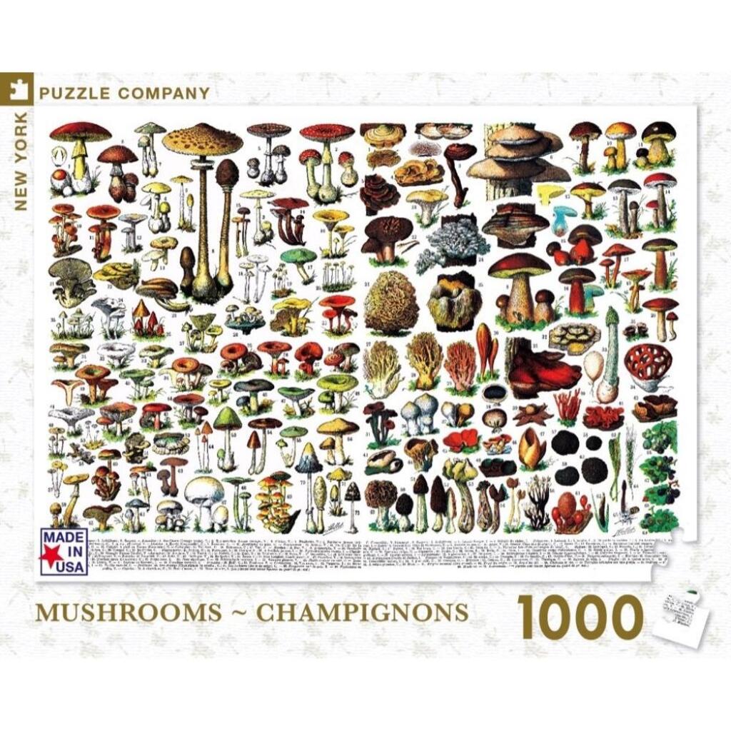 image Mushrooms Champignons 1000 Piece Puzzle