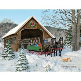 image Sleigh Ride 5.3 In X 6.9 In Boxed Christmas Cards