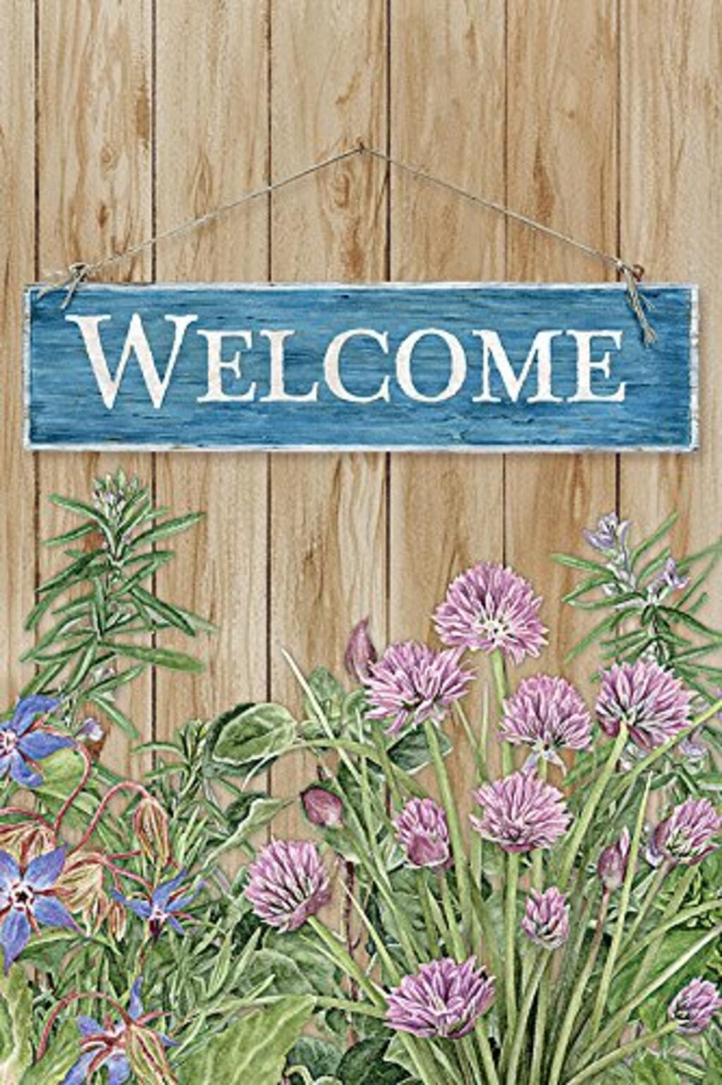 image Welcome Outdoor Flag-Mini - 12 x 18