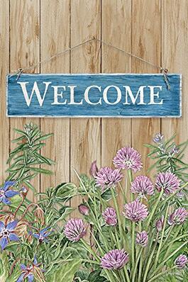 image Welcome Outdoor Flag-Mini - 12 x 18