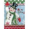 image Merry Snowman Outdoor Flag-Large - 28 x 40