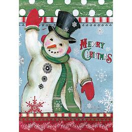 image Merry Snowman Outdoor Flag-Large - 28 x 40