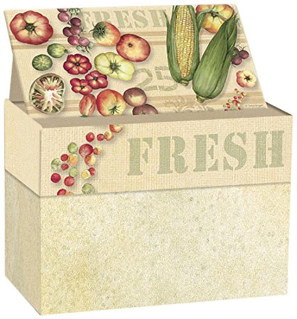 image Fresh From The Farm Recipe Card Box
