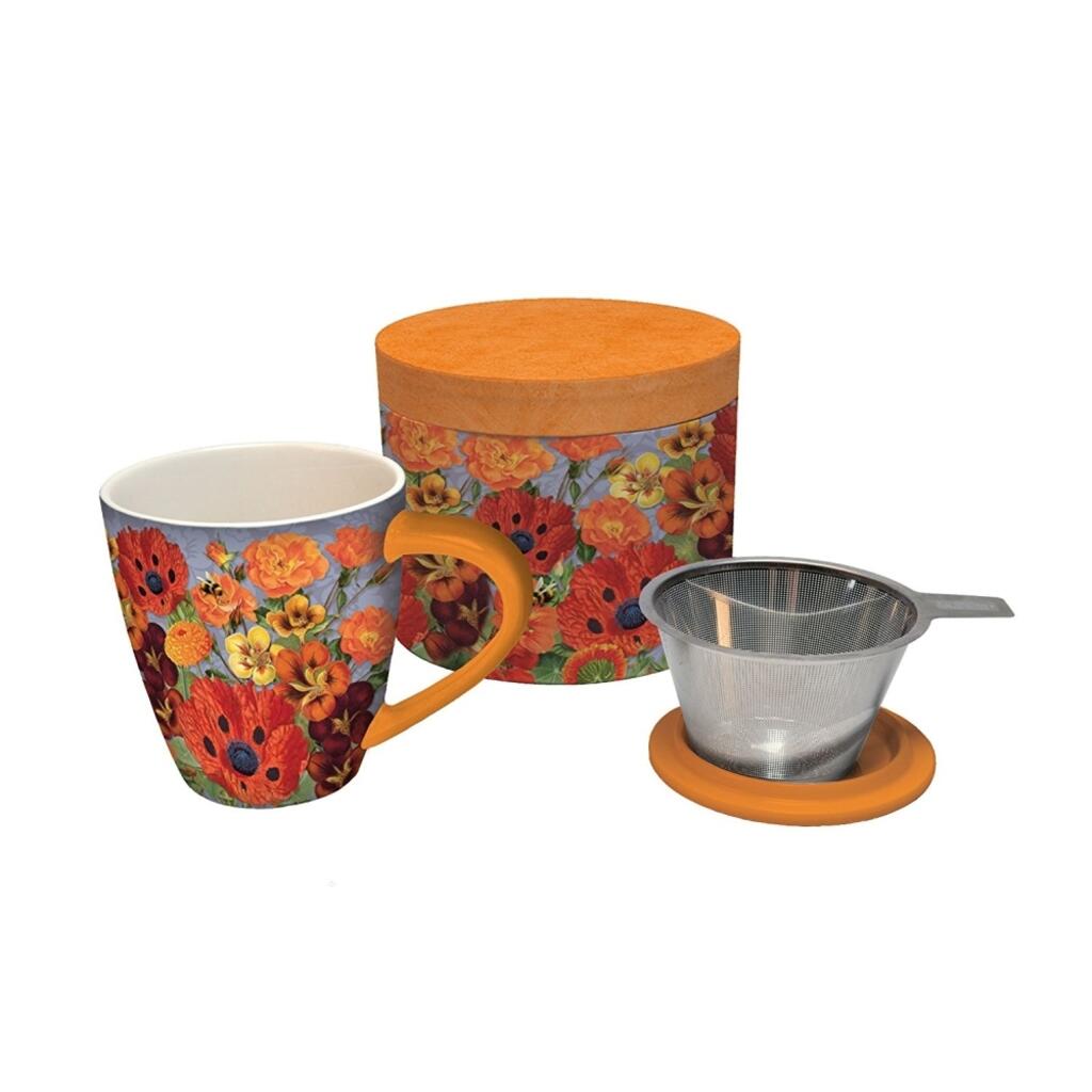 image Pretty Poppies Tea Infuser Mug