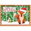 image Holiday Fox 3.5 In X 5 In Petite Christmas Cards