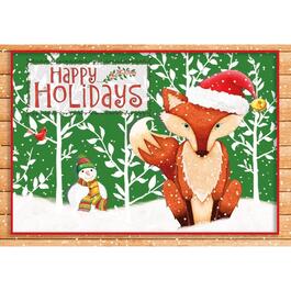 image Holiday Fox 3.5 In X 5 In Petite Christmas Cards