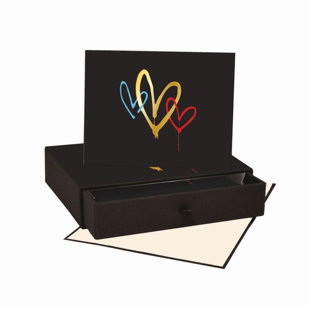 image jgoldcrown Heart of Gold Note Cards w Keepsake Box