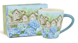 image Jane Shasky Hydrangea Fence Cafe Mug