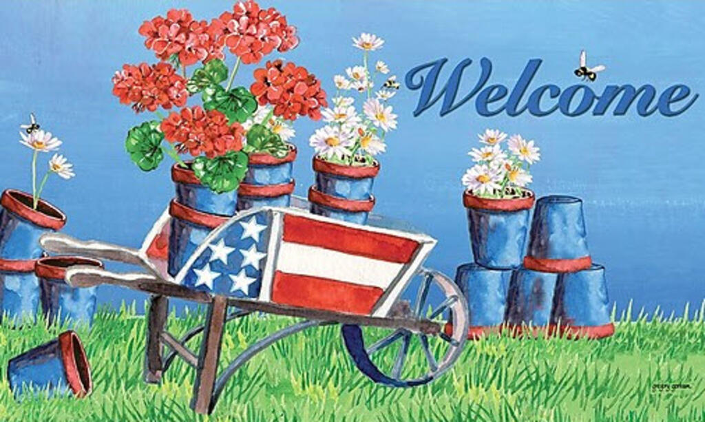 image Stars & Stripes Wagon Door Mat