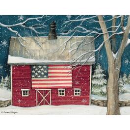 image Patriotic Holiday Boxed Christmas Card