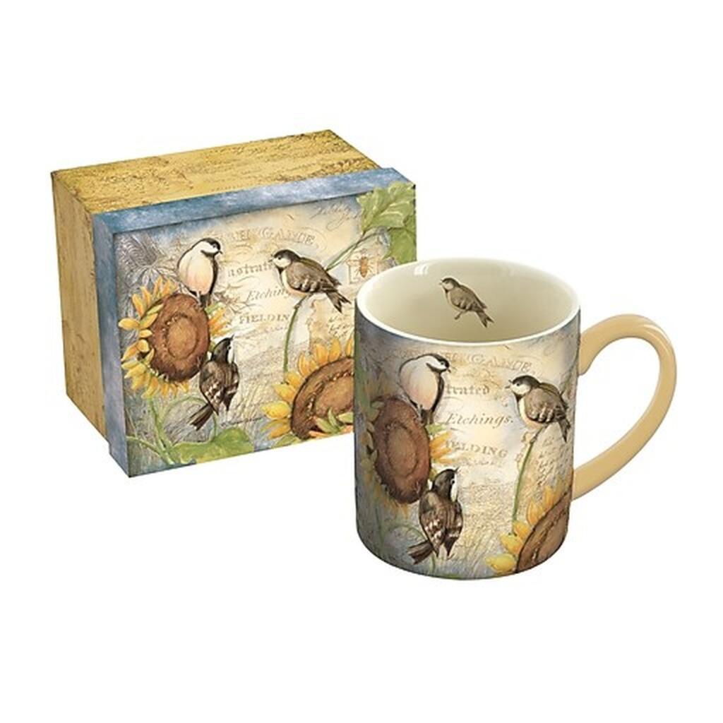 image Sunflower Birds Lang 14 oz Mug