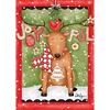 image Joyful Reindeer Outdoor Flag-Large - 28 x 40