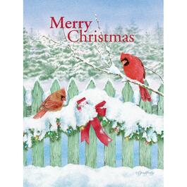 image Garland Fence Classic Christmas Cards