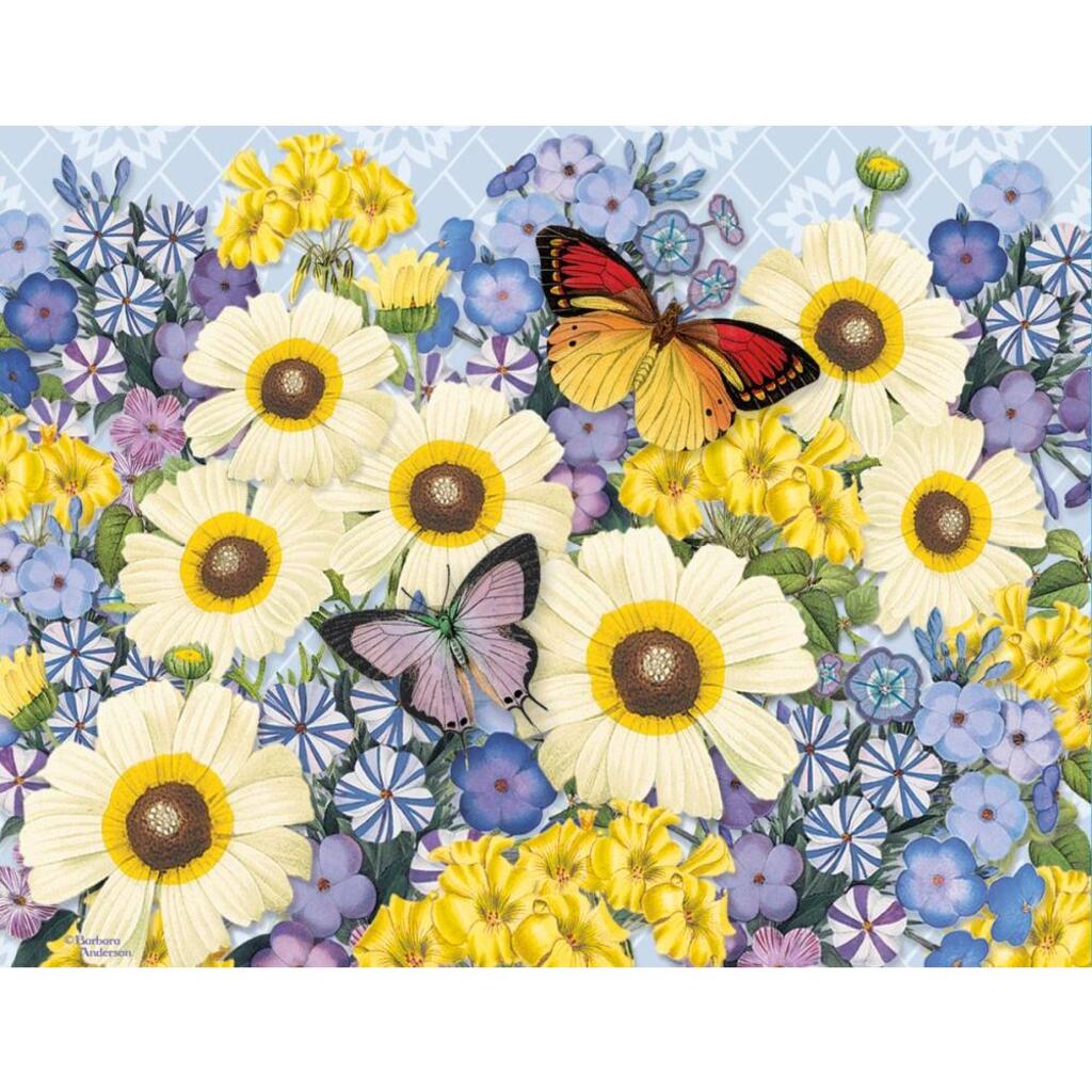 image Botanical Gardens Blue 4" X 5" Blank Note Cards