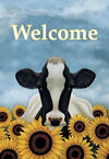 image Surrounded By Sunflowers Outdoor Flag-Large - 28 x 40