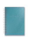 image Metallic Blue Spiral Leatheresque Notebook