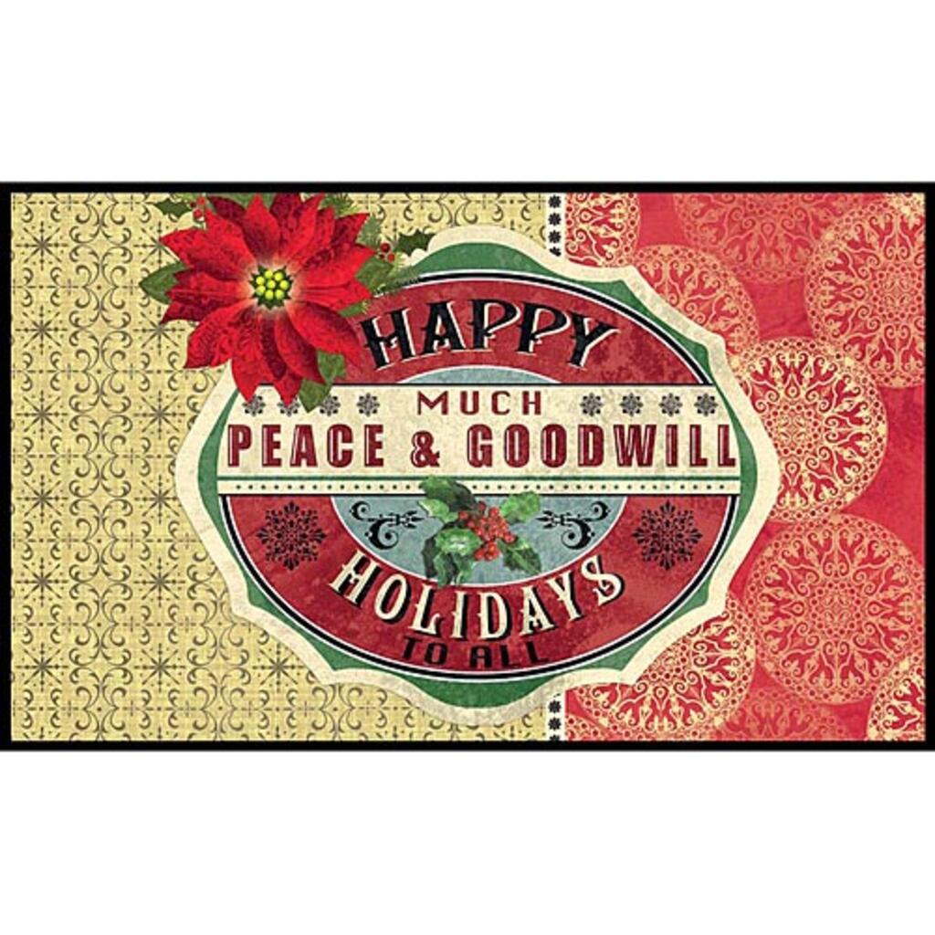 image Peace And Goodwill Doormat